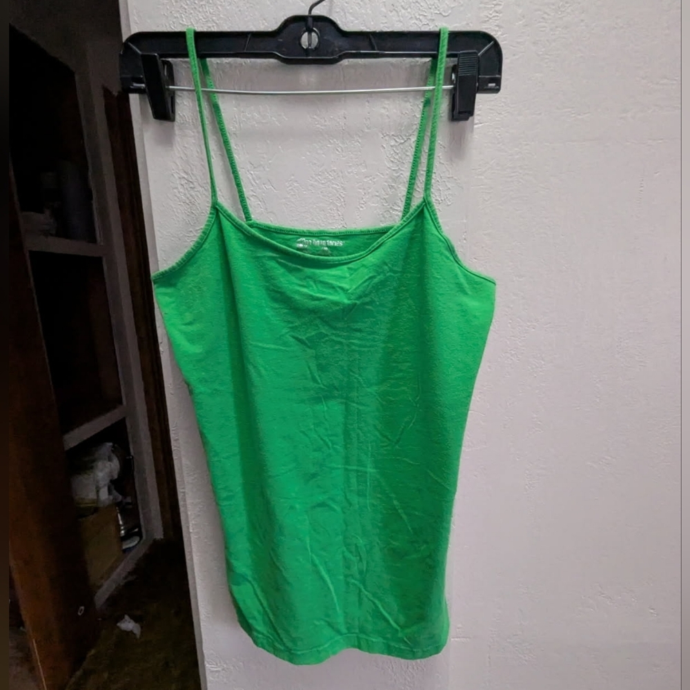 No Boundaries Green Tank Top